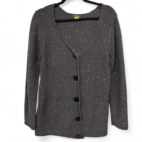 Cabela’s Speckled V-Neck Button-Front Cardigan - Picture 2 of 9
